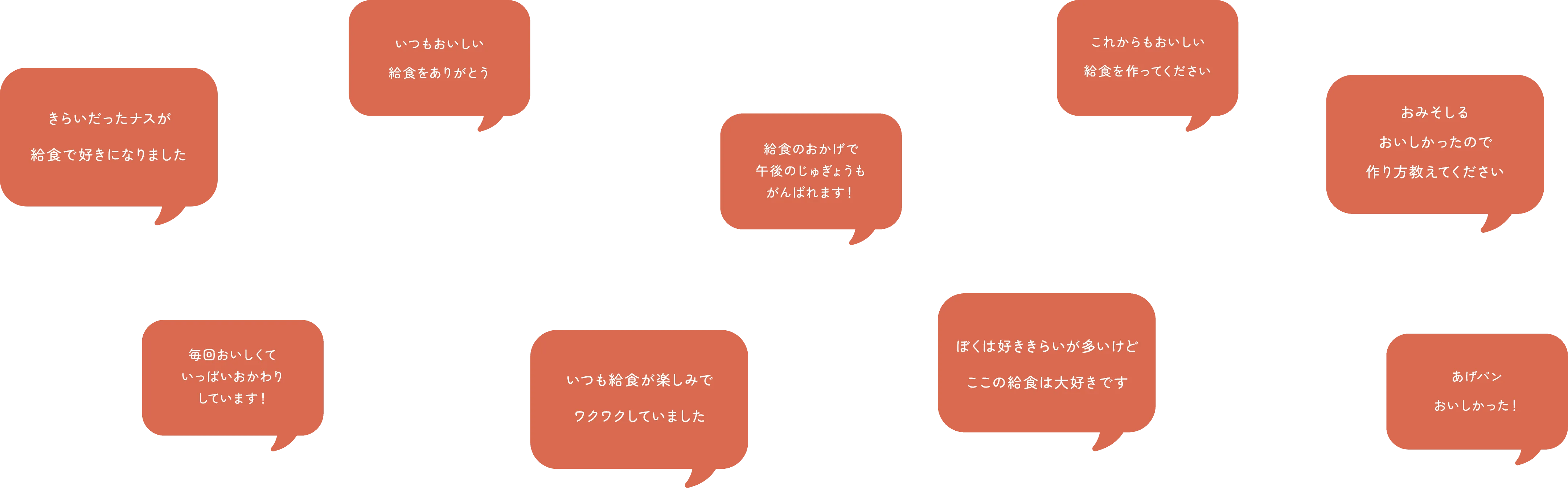 児童・生徒さんたちの声